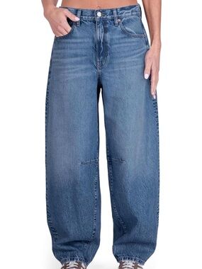 Cake the Label Baggy Barrel Jeans Medium Blue EUC 32 x 30